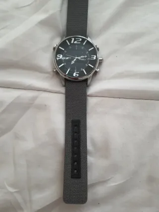 Reloj Marea Caballero Negro y Plateado