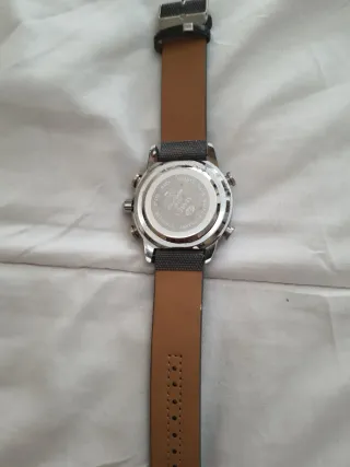 Reloj Marea Caballero Negro y Plateado