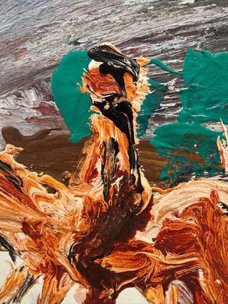 Dipinto olio su tela Murilio Colombini 50X80