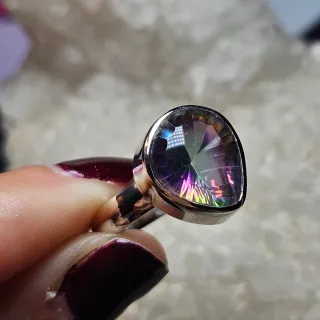 Anillo Plata 925 Topacio Místico