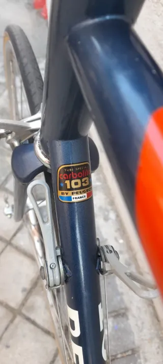 Bicicleta Clásica Peugeot Azul