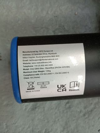 Reebok GB60 Bicicleta de Ejercicio Magnética