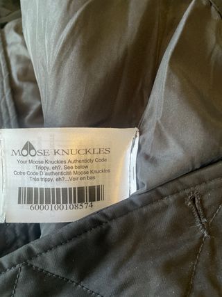 Abrigo Moose Knuckles Negro