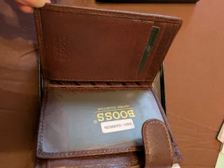 Cartera BOOSS hombre nueva marrón