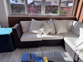 Conjunto Rattan Sofá y Sillones Exterior