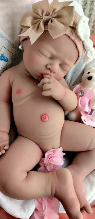Bebé Reborn Silicona Completa 44cm