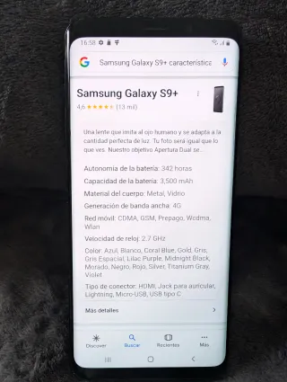 Samsung Galaxy S9+ 64GB Nero con scatola