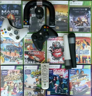Consola Xbox 360 Go 4Gb Negra + Juegos
