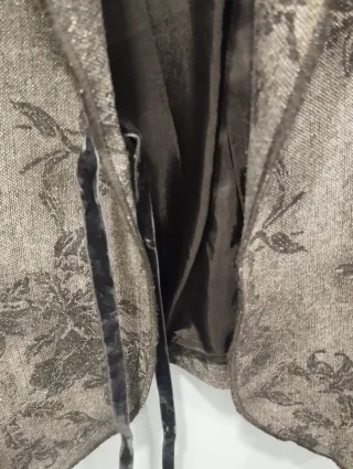 Blazer Punto Roma Talla 50 Marrón Estampado