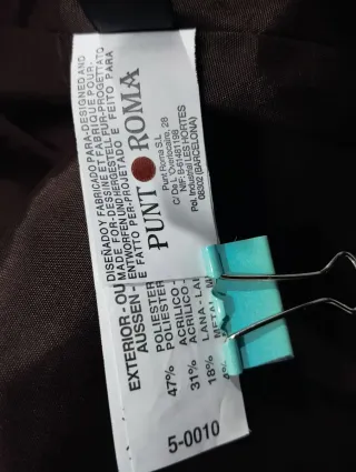 Blazer Punto Roma Talla 50 Marrón Estampado