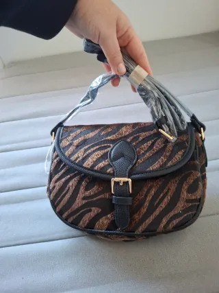 Bandolera Animal Print Cebrada