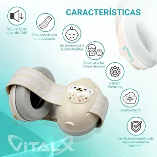 Cascos Antiruido para Bebés (0-48 meses) Nuevo