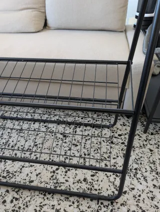 Perchero Zapatero Safra Metal Negro