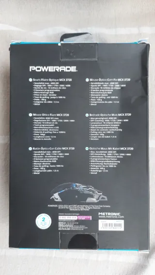 Ratón Gaming Powerade MCX 3720 NUEVO