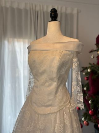 Vestido de Novia Blanco Encaje Outlet
