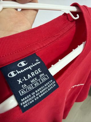 Camiseta Champion Roja Talla XL