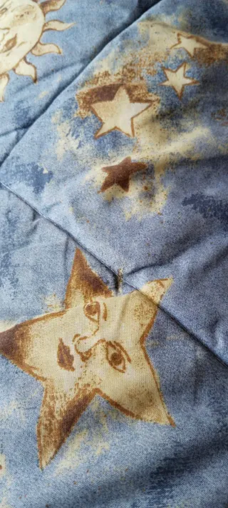 Colcha edredón infantil estrellas y soles 90 cm