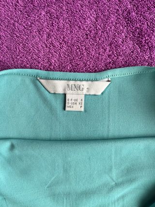 Mango Tops Cortos de Tirantes rosa y verde Talla S