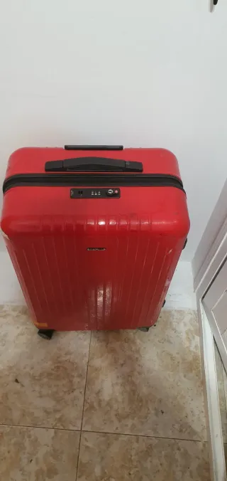 Maleta de viaje roja 60×42×24
