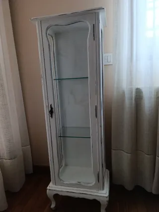 Vitrina, librero pequeña cristal y madera