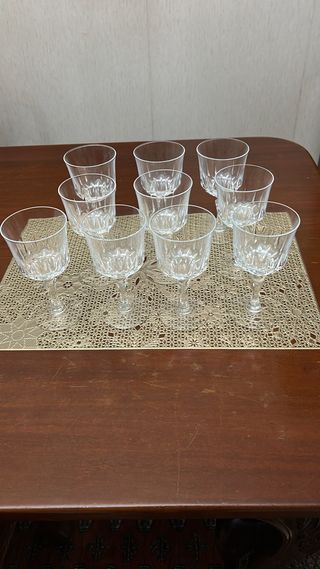 Set 10 Bicchieri Vintage Cristal d'Arques