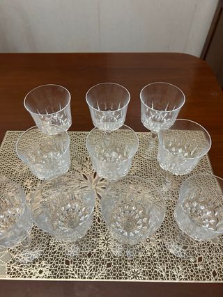 Set 10 Bicchieri Vintage Cristal d'Arques