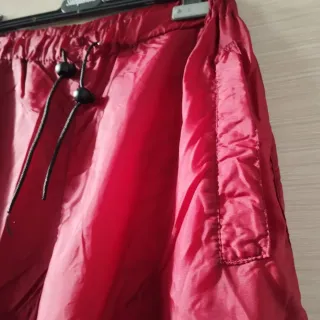 Pantaloni imbottiti impermeabili bordeaux