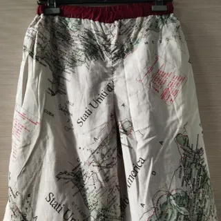 Pantaloni imbottiti impermeabili bordeaux