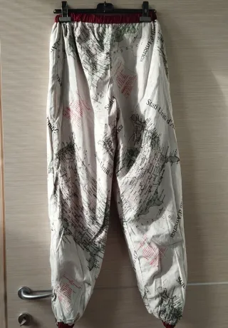 Pantaloni imbottiti impermeabili bordeaux