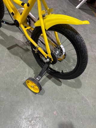 Bicicleta infantil 16 amarilla