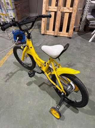 Bicicleta infantil 16 amarilla