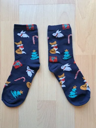 Calcetines Navideños Nuevos Talla Única