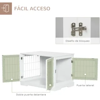 Jaula Madera Perros 76x54.5x56 cm