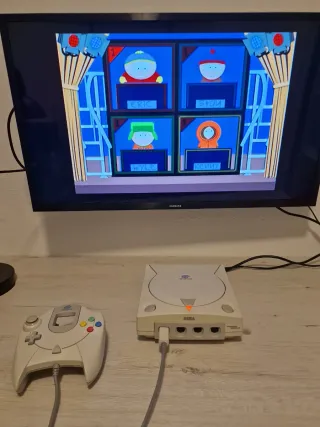 Consola Sega Dreamcast con GDEMU