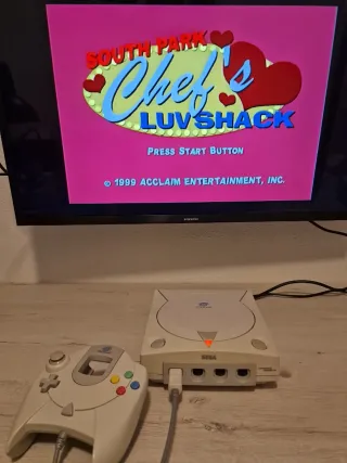 Consola Sega Dreamcast con GDEMU