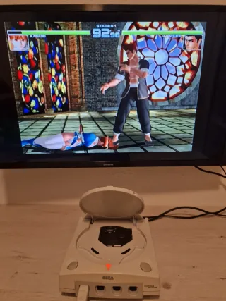 Consola Sega Dreamcast con GDEMU