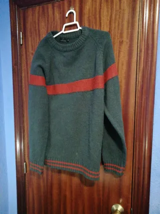 Jersey verde y rojo talla M