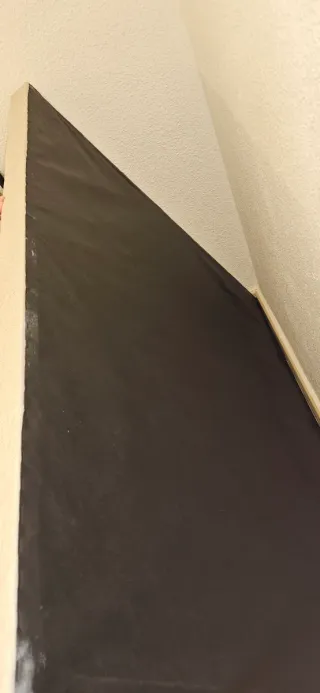 Cabezal tapizado gris 150x120