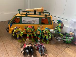Lote Tortugas Ninja + Van Lanza Pizza