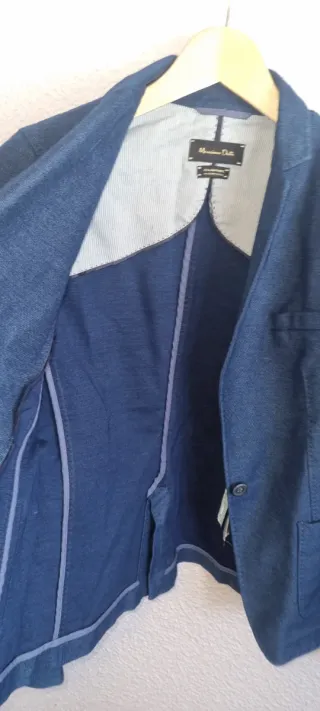 Blazer Massimo Dutti azul