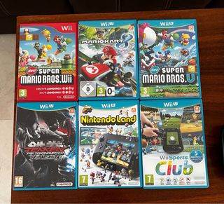 Nintendo Wii U + 6 juegos