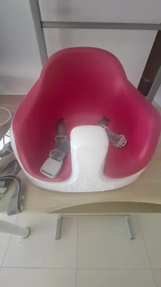 Trona Portátil Bumbo con/sin Bandeja Fuxia