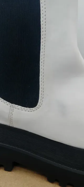 Botines blancos plataforma talla 40