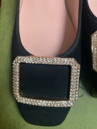 Bailarinas Pretty Ballerinas Negras Hebilla Joya