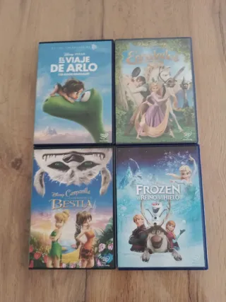4 DVDs Disney (Español)