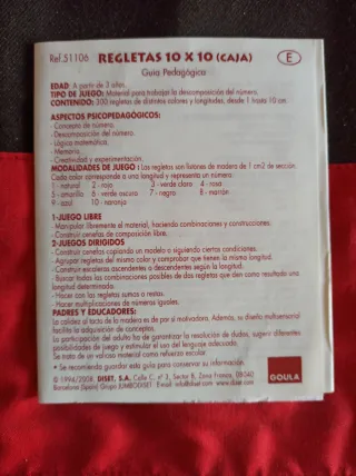 Regletas de colores Goula 300 piezas