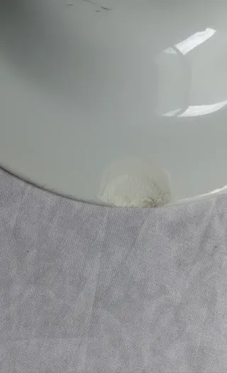 Plato Oxford con borde floral azul