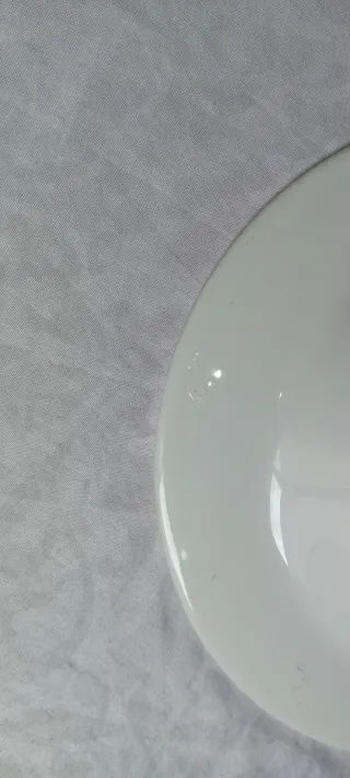 Plato Oxford con borde floral azul