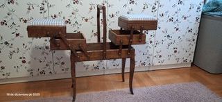 Costurero Francés Vintage Madera
