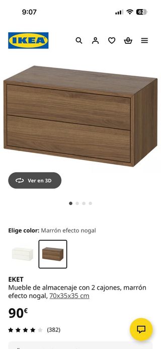 Cajoneras y estanterías grises
